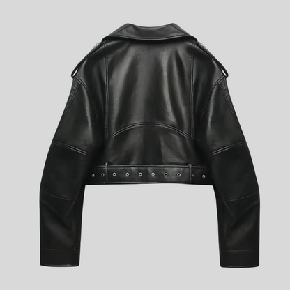 Dames Leren Jas Elegant en Stijlvol
