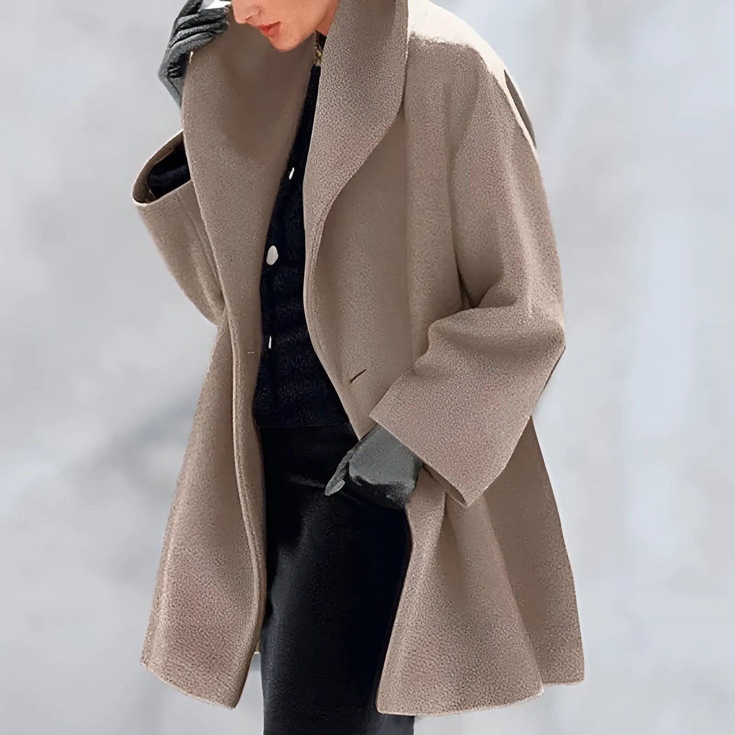 Dames Winterjas Warm en Oversized met Capuchon