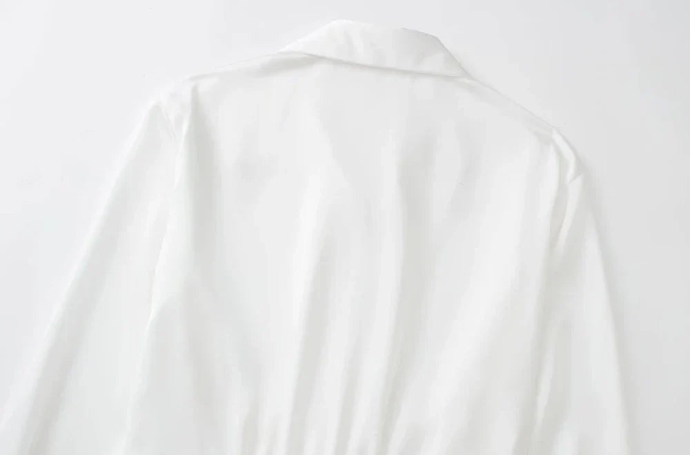 Elegante Satijnen Avondjurk V-Hals