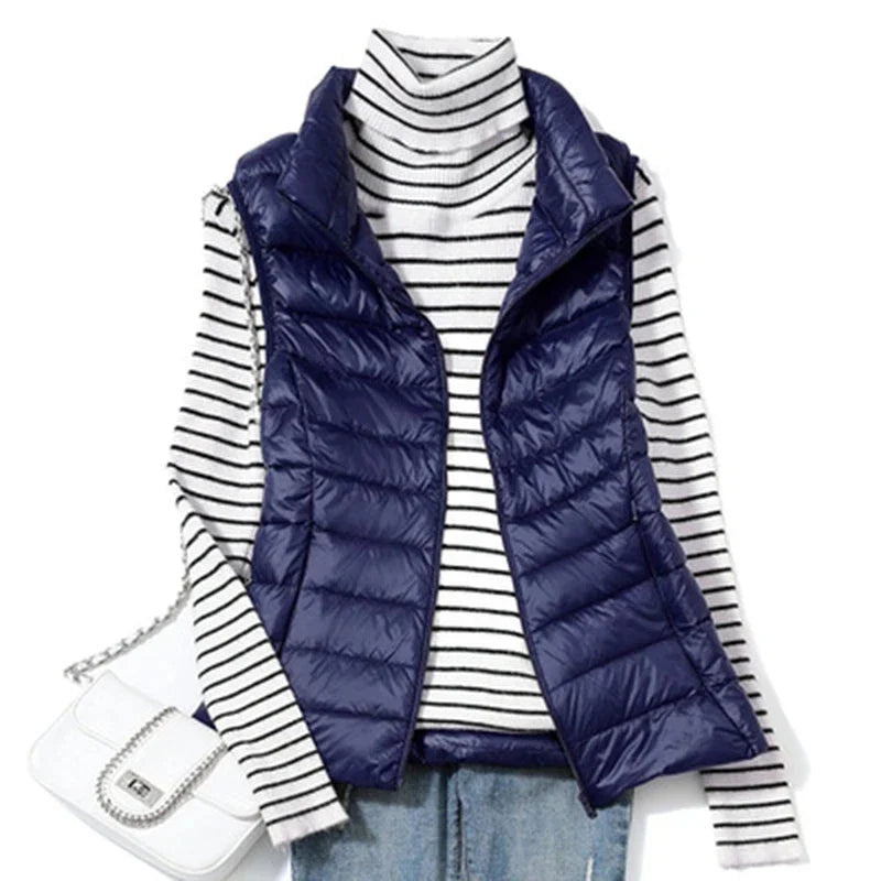 Dames Puffer Bodywarmer Lichtgewicht voor Lente en Herfst