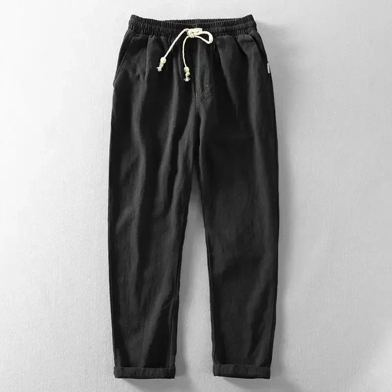 Linnen Broek Lichtgewicht Elegante Zomerbroek voor Mannen - StudioMarella