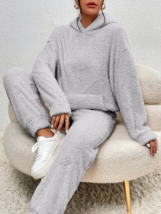 Dames Lounge Set Zacht met Kap en Joggingbroek - StudioMarella