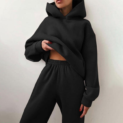 Zwart Joggingset Comfortabel Oversized voor Mannen en Vrouwen