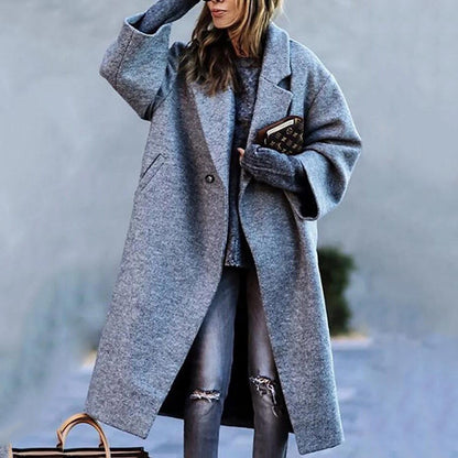 Dames Trenchcoat Lange Jas Waterdicht voor Herfst en Winter