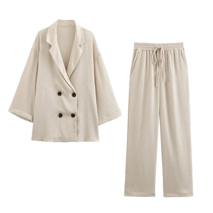 Blazer Set Dames - Elegant Casual Pak voor Vrouw