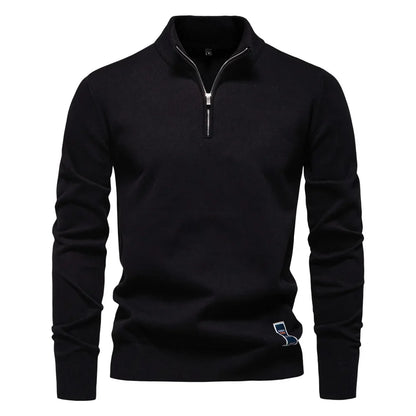 Heren Trui Quarter-Zip Klassiek Comfortabel