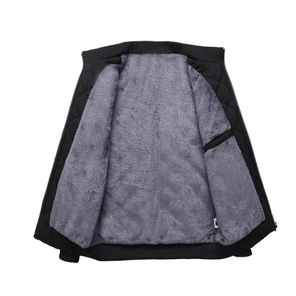 Heren Jas Warm Fleece Gevoerd Comfortabel