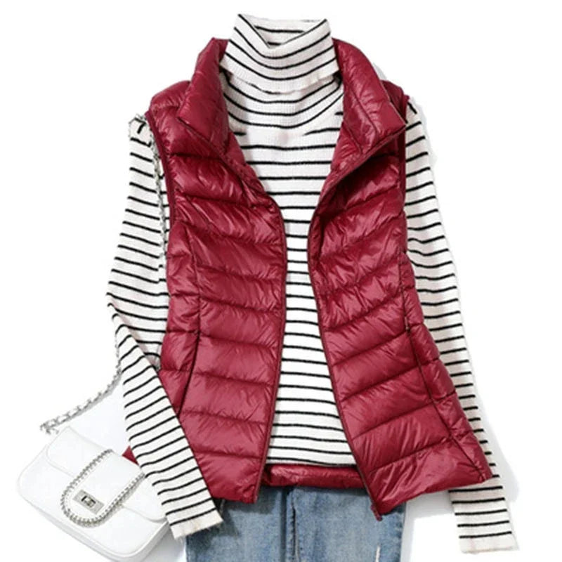 Dames Puffer Bodywarmer Lichtgewicht voor Lente en Herfst