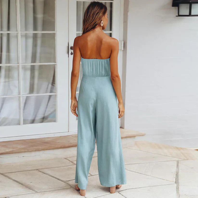 Jumpsuit Zonder Bandjes Luchtige Zomerjurk