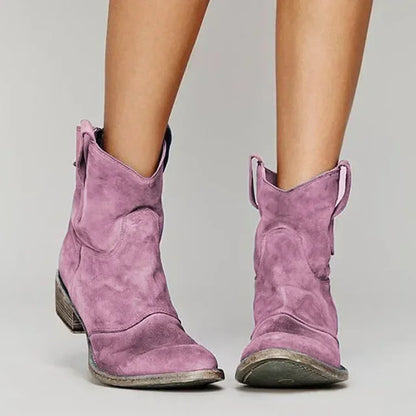 Dames Cowboylaarzen Enkel Western Stijl Vintage Look