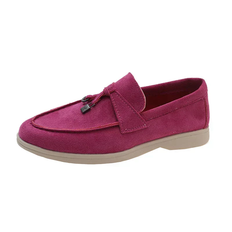 Suède Instappers Comfortabele Zool Elegante Stijl