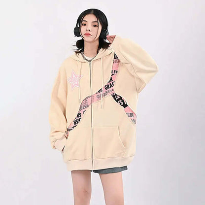Dames Hoodie Oversized Comfortabel met Leuke Print