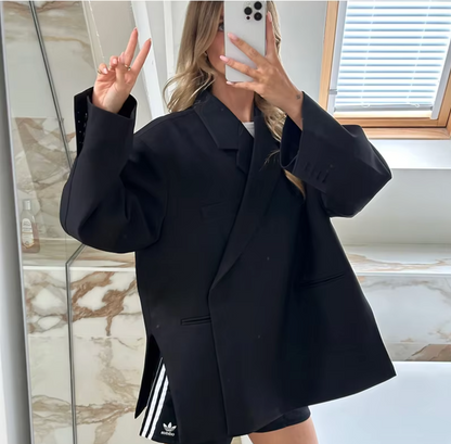 Dames Blazer Oversized Mode Jas