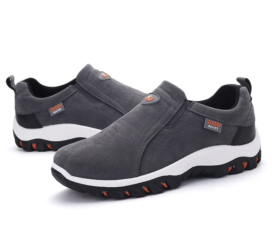 Comfortabele Heren Wandelschoenen met Schokdemping en Slip-On Sluiting