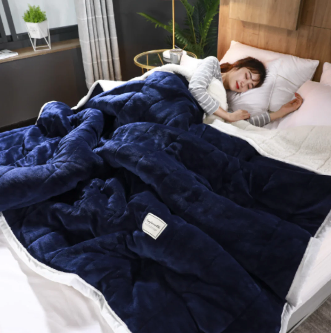 Dikke Fleece Deken Warm voor Bank en Bed