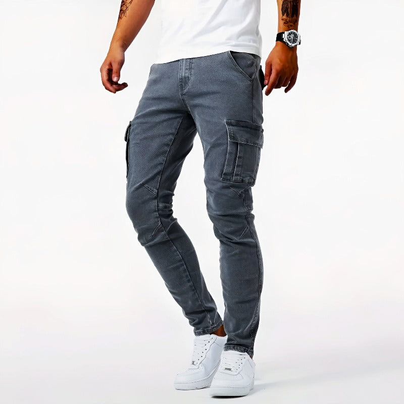 Korte Stretch Broeken voor Mannen Elastisch Denim - StudioMarella