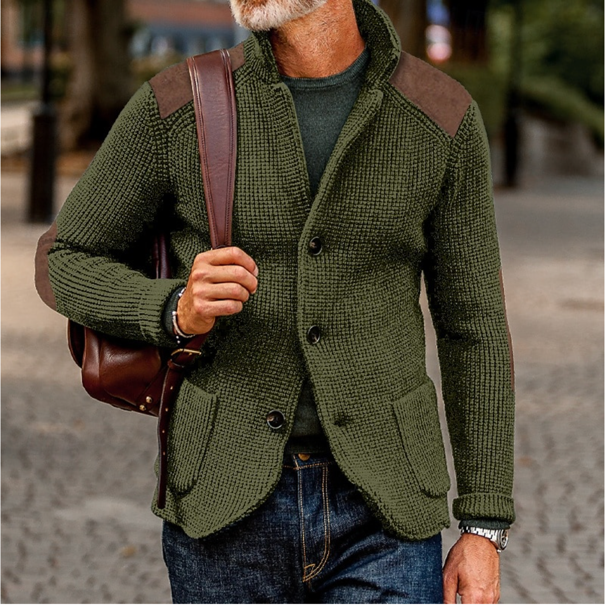Heren Trui Warme Cardigan voor Herfst en Winter