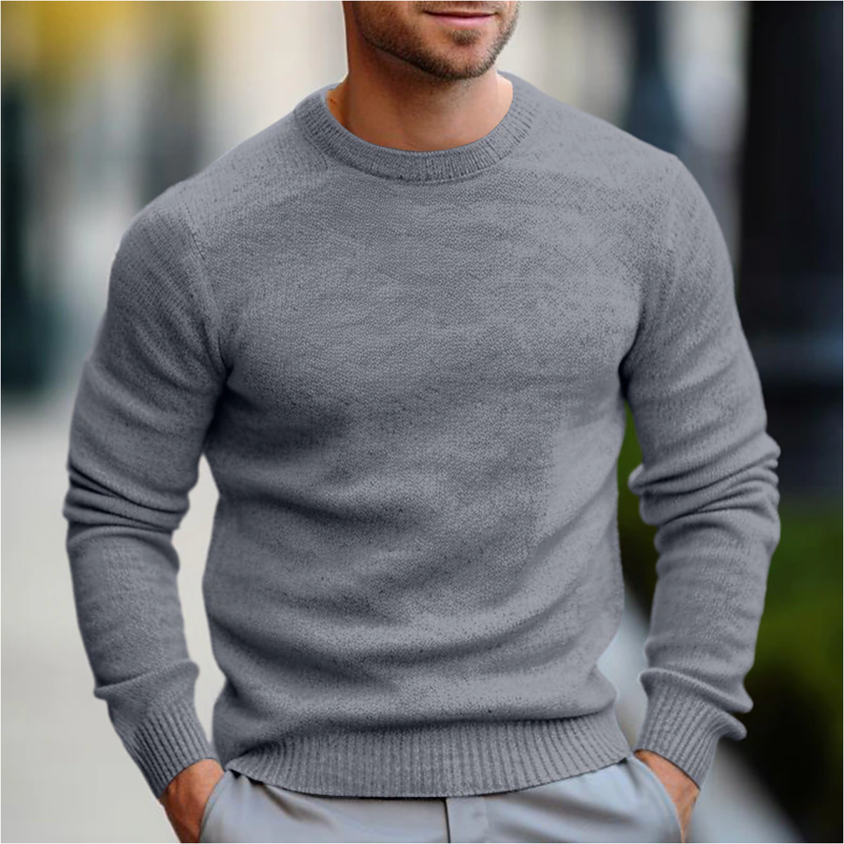 Heren Trui Ronde Hals Comfortabel en Stijlvol Casual - StudioMarella