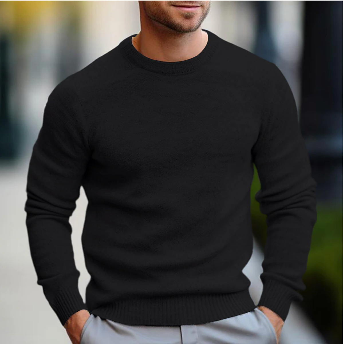 Heren Trui Ronde Hals Comfortabel en Stijlvol Casual