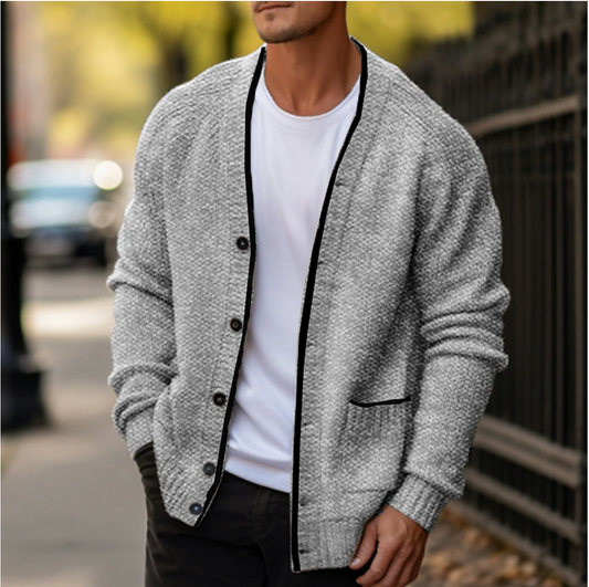 Heren Vest Warm Gebreid Cardigan Herfst Winter - StudioMarella