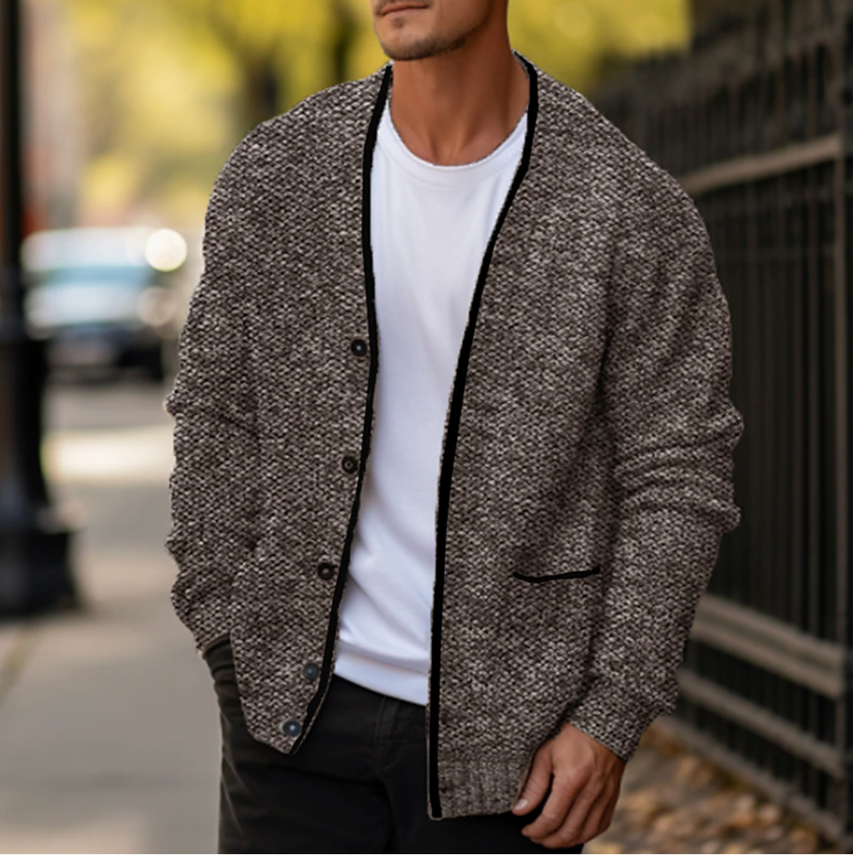 Heren Gebreide Vesten Warme Wintercardigan