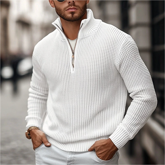 Heren Sweater Lichtgewicht Ritsjas Comfortabel - StudioMarella