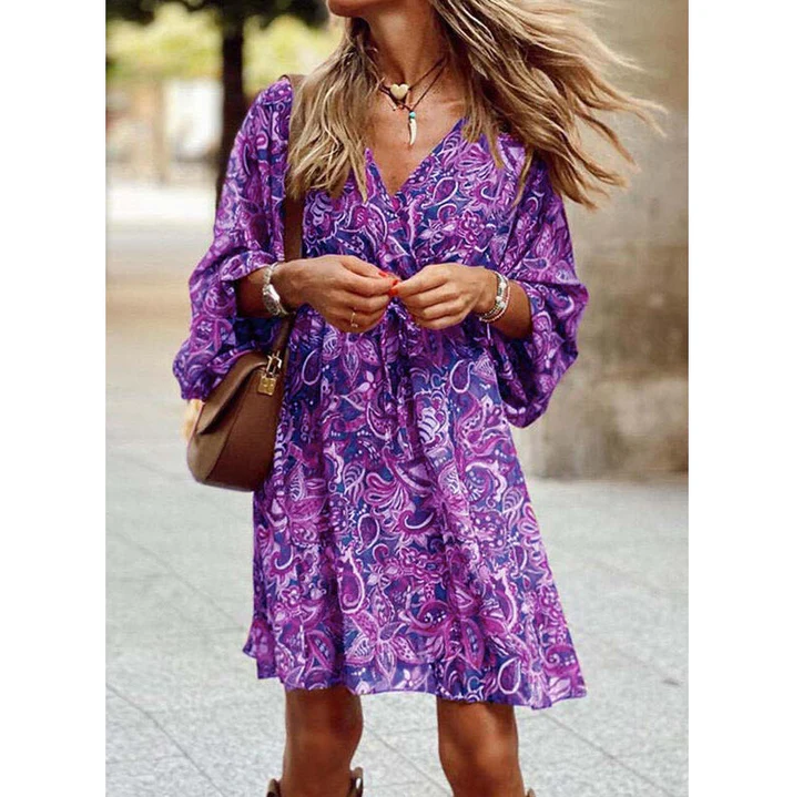 Boho Zomerjurk Lange Vrouwenjurk Zomerse Stijl