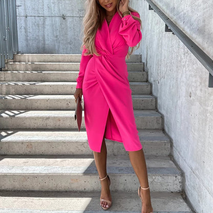 Zomerjurk voor Vrouw Midi Jurk met Split