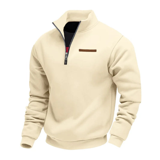 Heren Fleece Sweatshirt Warm met Rits - StudioMarella