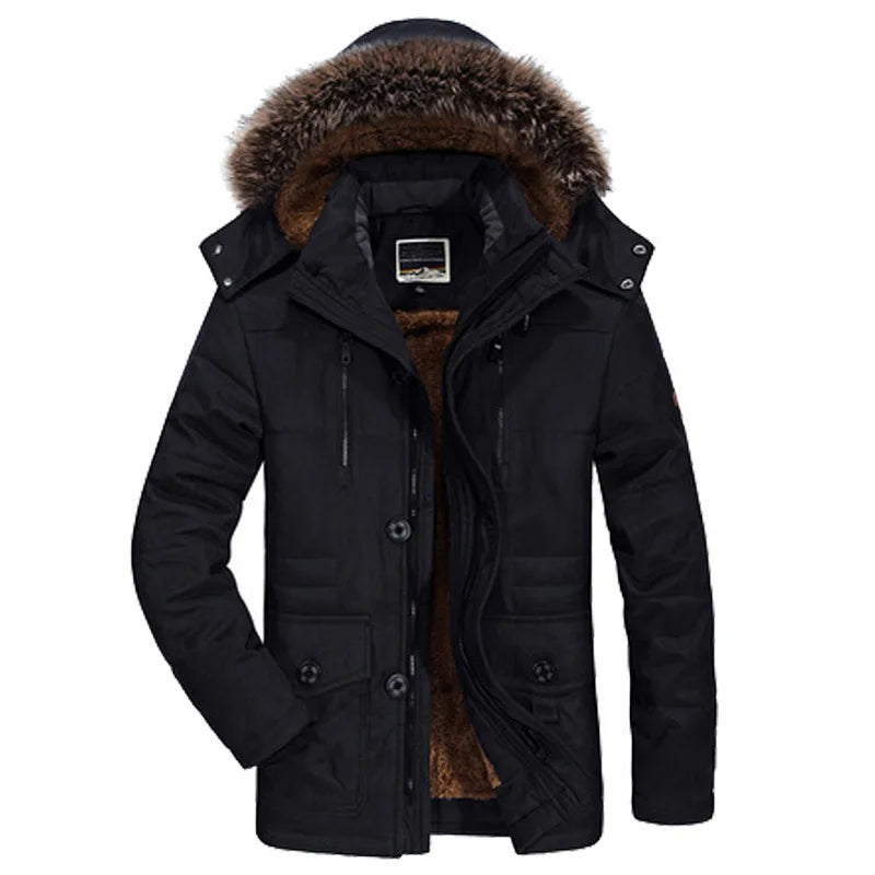 Heren Winterjas Waterdicht met Capuchon Warm en Comfortabel