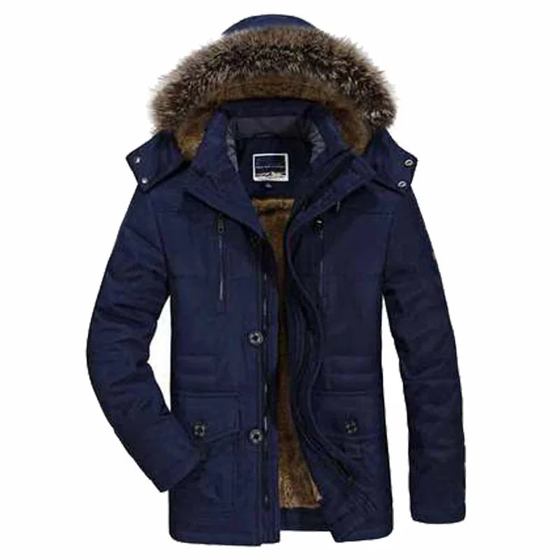 Heren Winterjas Warm en Winddicht met Capuchon