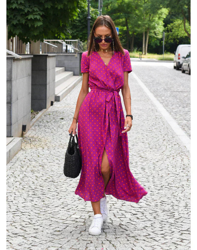 Dames Elegante Jurk met V-hals