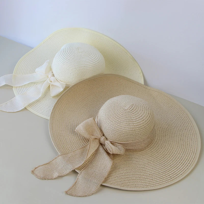 Vrouwen Panama Hoed met Bloem Elegant Design