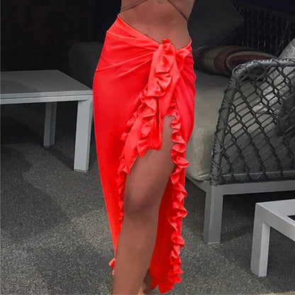 Zwemkleding Bikini Badpak Chiffon Cover Up