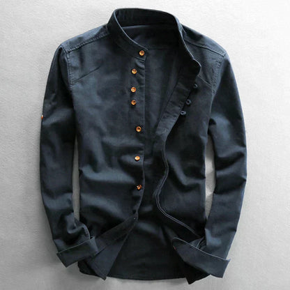 Mannen Shirt Katana Stijl van Katoen en Polyester