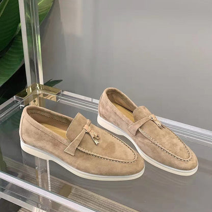 Dames Suede Loafers Zacht Leer Comfortabel