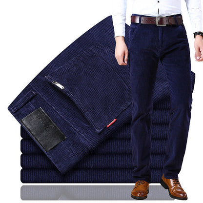 Corduroy Broek Klassiek Comfortabel Herenmodel