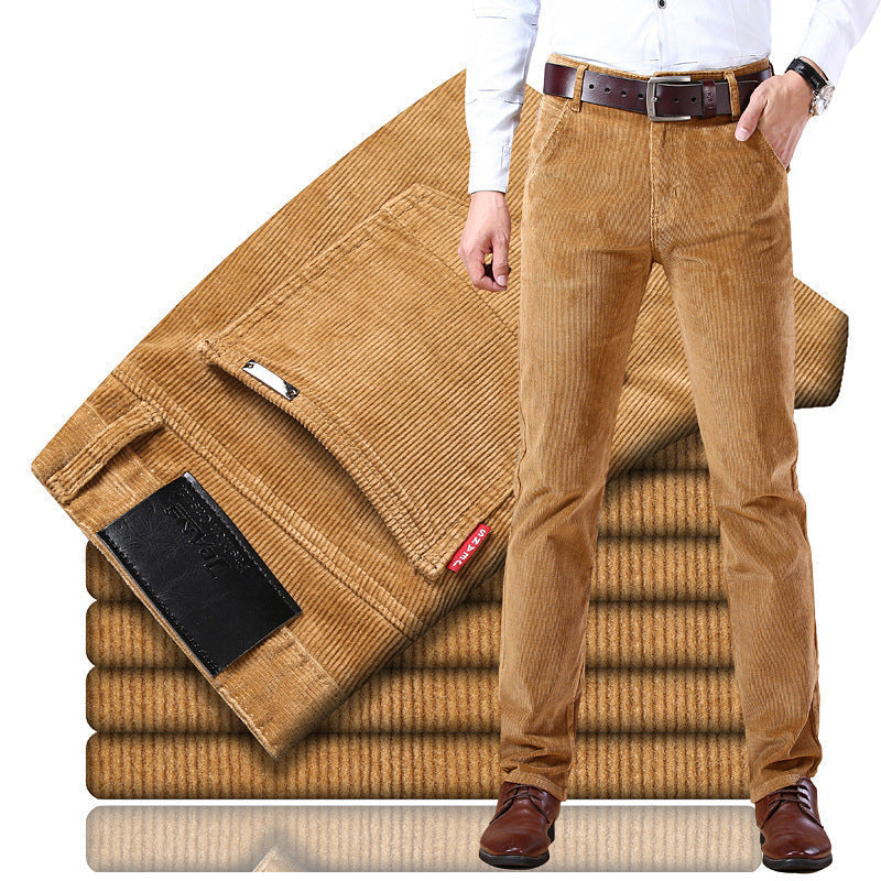 Corduroy Broek Klassiek Comfortabel Herenmodel