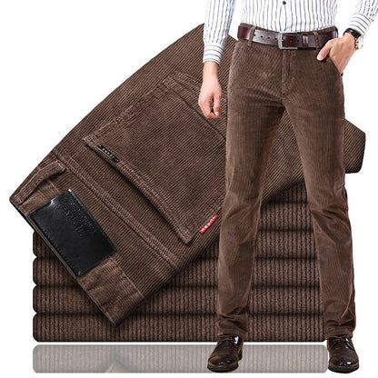 Corduroy Broek Klassiek Comfortabel Herenmodel