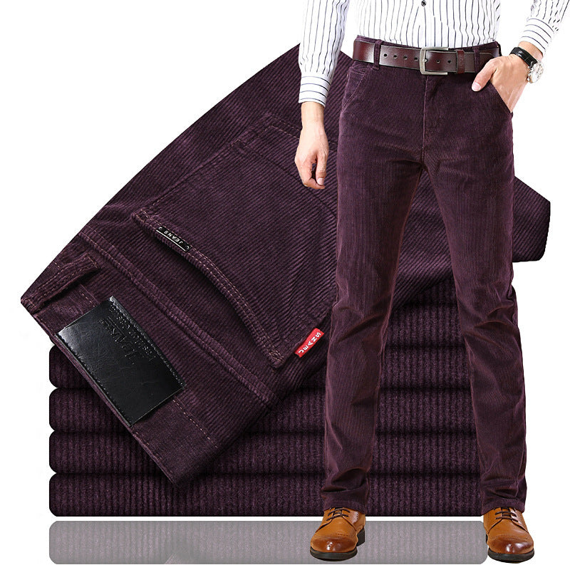 Corduroy Broek Klassiek Comfortabel Herenmodel