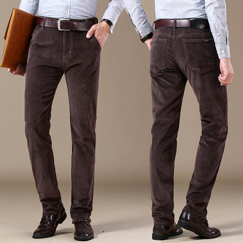 Corduroy Broek Klassiek Comfortabel Herenmodel