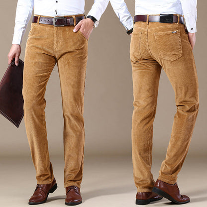 Corduroy Broek Klassiek Comfortabel Herenmodel