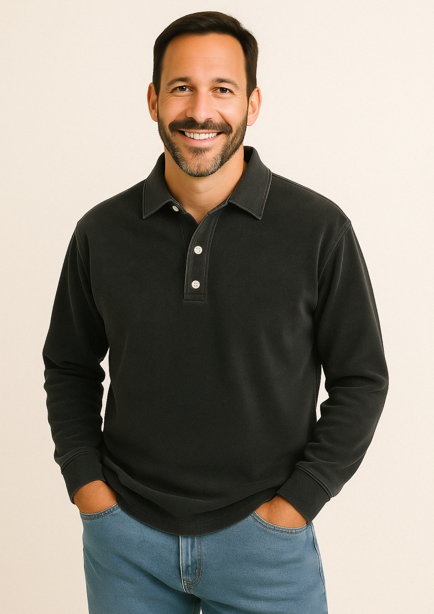 Heren Polo Shirt Lange Mouw