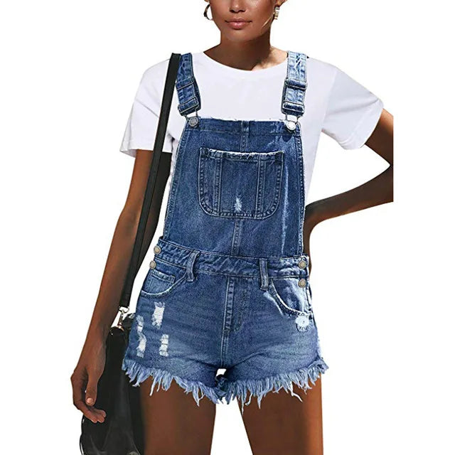 Ritssluiting Denim Jumpsuit Zomer Overalls - StudioMarella