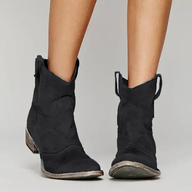Dames Cowboylaarzen Kort Model Western Stijl - StudioMarella