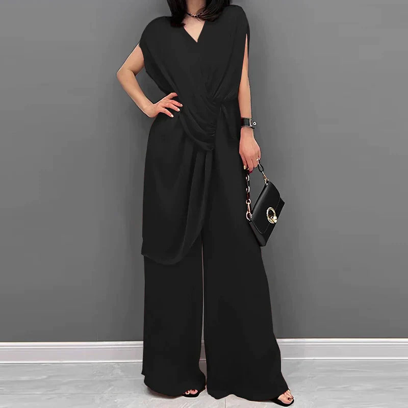 Zwarte Jumpsuit Jurk voor Vrouw Elegante Avondkleding - StudioMarella