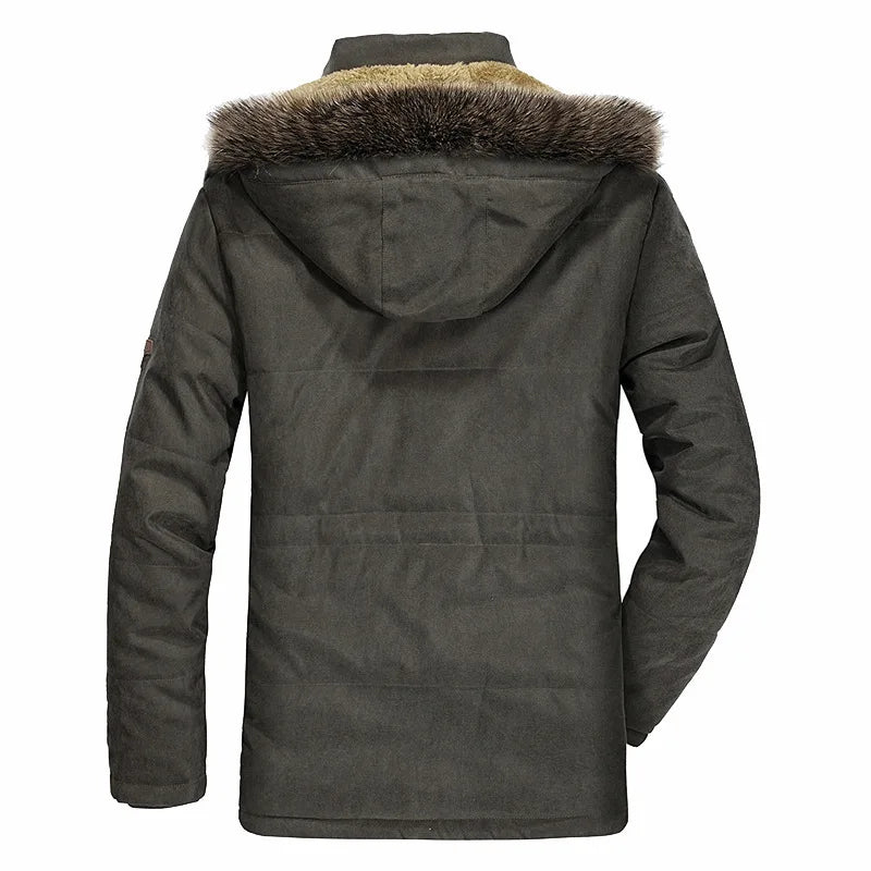 Heren Winterjas Warm en Winddicht met Capuchon