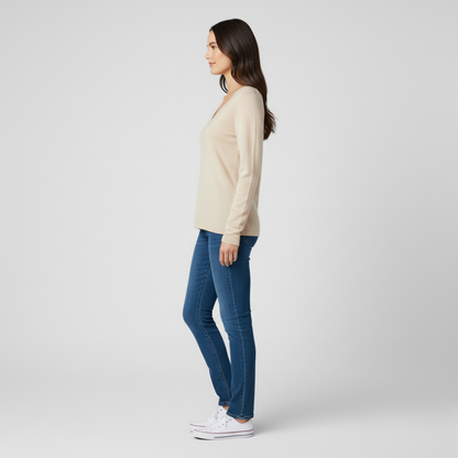 Elegante V-hals Canottiere voor Dames