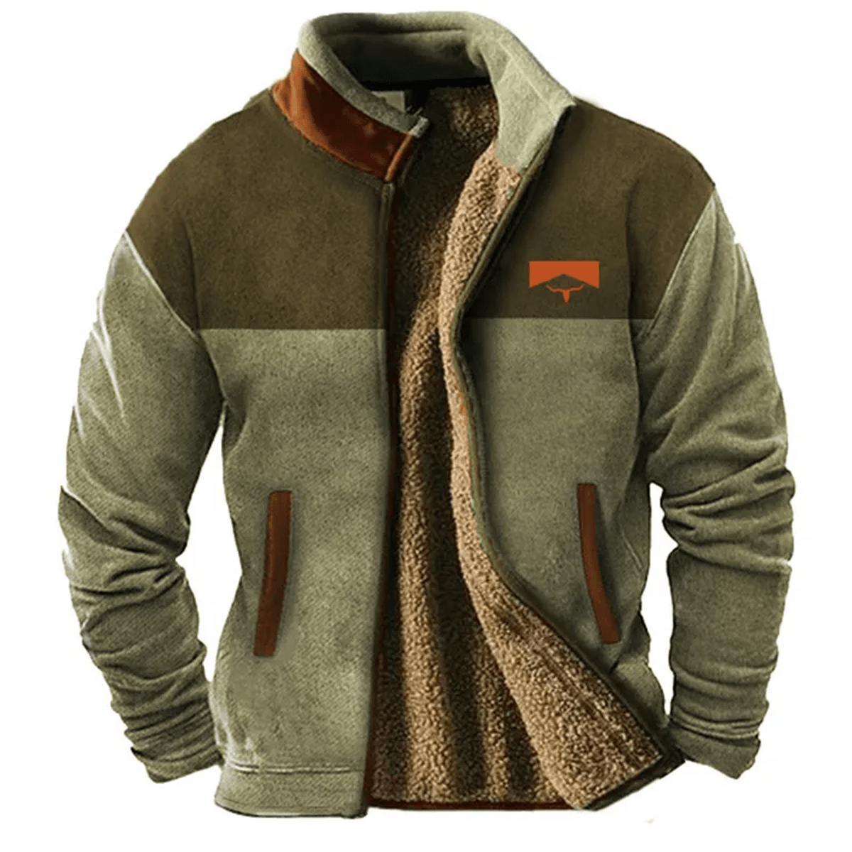 Heren Zipjack Zacht Polyester Relaxed Fit - StudioMarella