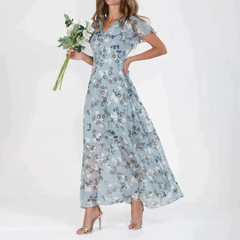 Elegante Jurk Bloemenprint voor Speciale Gelegenheden